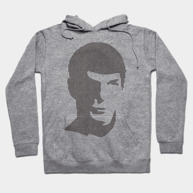 Illustration Of Cristiano Ronaldo Face Hoodie by radeckari25